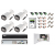 ZESTAW DO MONITORINGU Dahua 4x kamera nocna Motozoom HAC-HFW1500R-Z-IRE6-A-2712, 5 Mpx, promiennik na 60 metrów, mikrofon