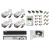 ZESTAW DO MONITORINGU Dahua 4x kamera nocna zewnętrzna HAC-HFW2501E-A-0360B, 5 Mpx, wbudowane mikrofony