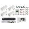 ZESTAW DO MONITORINGU Dahua 4x kamera nocna zewnętrzna HAC-HFW1801D-0360B, 8 Mpx, promiennik na 80 metrów