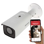Monitoring stacji benzynowej kamera IP Hikvision 8 Mpx ogólny podgląd na dalszej odległości szeroki kąt