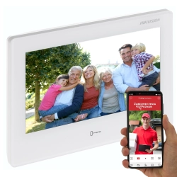 Monitor do wideodomofonu IP Hikvision DS-KH9310-WTE1(B) Wifi, dotyk, głośnomówiący