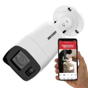 Kamera IP Hikvision DS-2CD2087G2-L(C) 8 Mpx ColorVu Acusense Android iOS PoE MicroSD