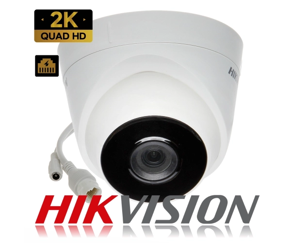 Kamery kopułkowe do monitoringu Hikvision IP DS-2CD1341G0-I/PL 4Mpx PoE