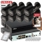 Zestaw monitoringu firmy na 8 kamer IP Dahua IPC-HFW2231S-S-0280B-S2-BLACK StarLight IVS IR30 MicroSD