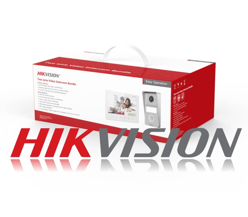 Zestaw wideodomofonowy DS-KIS703-P Hikvision - 2 żyłowy