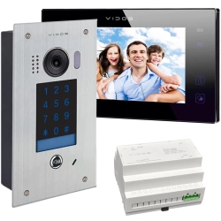 Wideodomofon Vidos DUO z podtynkową stacją S1401D z szyfratorem i dotykowym monitorem M1021B-2