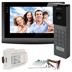 Wideodomofon 2IP 2 żyłowy Vidos M200B + S202 Podczerwień MicroSD