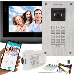Wideodomofon 2IP 2 żyłowy Vidos M200B-X + S204  Android Podczerwień MicroSD