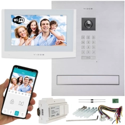 Skrzynka pocztowa z wideodomofonem Vidos 2IP monitor dotykowy WiFi M200W-X + S204-SKM Podczerwień MicroSD Skrzynka pocztowa z wideodomofonem Vidos 2IP monitor dotykowy WiFi M200W-X + S204-SKM Podczerwień MicroSD