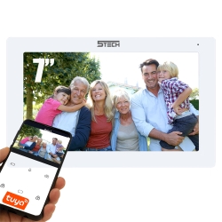 Monitor do wideodomofonu 5tech VERUS 7" Biały Wi-Fi Aplikacja