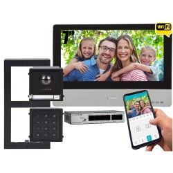 Zestaw premium jednorodzinny wideodomofon IP Vidos ONE M2020 A2000-G/D FullHD IPS Szyfrator Natynkowy Zestaw premium jednorodzinny wideodomofon IP Vidos ONE M2020 A2000-G/D FullHD IPS Szyfrator Natynkowy