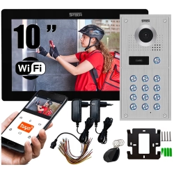 Wideodomofon WIFI 5tech Monitor 10" Stacja 84222 Android iOS Czytnik Kart Kąt 170°