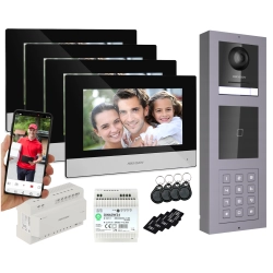 Wielorodzinny Wideodomofon ZESTAW HIKVISION 2-żyłowy Modułowy NATYNK Stacja Bramowa z KAMERĄ 2Mpx Podświetlanym SZYFRATOREM I CZYTNIKIEM KART ŻBLIŻ Wielorodzinny Wideodomofon ZESTAW HIKVISION 2-żyłowy Modułowy NATYNK Stacja Bramowa z KAMERĄ 2Mpx Podświetlanym SZYFRATOREM I CZYTNIKIEM KART ŻBLIŻ