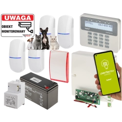 Zestaw Alarmowy SATEL Perfecta 16 do Rozbudowy Powiadomienia SMS, 4 czujki odporne na zwierzęta