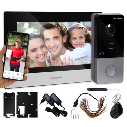 Zestaw wideodomofonowy IP Full HD WiFi z czytnikiem MiFare i zdalnym dostępem Zestaw wideodomofonowy IP Full HD WiFi z czytnikiem MiFare i zdalnym dostępem