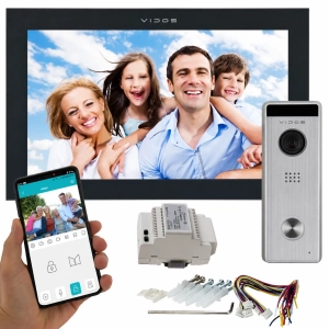 Wideodomofon WIFI Vidos X M14B-X + S10 10-calowy Monitor Aplikacja Podczerwień MicroSD