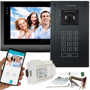 Wideodomofon 2IP 2 żyłowy Vidos M200B-X + S204B Android Podczerwień MicroSD