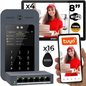 Wideodomofon zestaw 5TECH WIFI 8