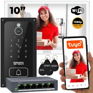Wideodomofon zestaw 5TECH WIFI 8