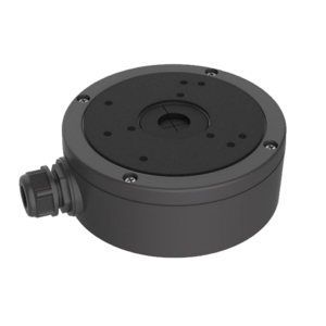 DS-1280ZJ-XS Uniwersalna czarna puszka montażowa z dławikiem do kamer tubowych i kopułkowych
