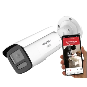 Kamera IP Hikvision Pro Series DS-2CD2T47G3-LIS2UY/SRB 4Mpx Smart Hybrid Light AcuSense ColorVu 3.0 Audio PoE