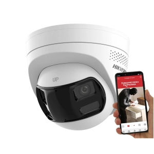 Kamera IP Panoramiczna Hikvision DS-2CD1383G2P-LIUF/SL 8Mpx Smart Hybrid Light, Detekcja ruchu 2.0, Live Guard