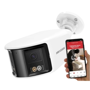 Kamera IP Panoramiczna Hikvision DS-2CD1T63G2P-LIUF/SL 6Mpx Smart Hybrid Light, Detekcja ruchu 2.0, Live Guard