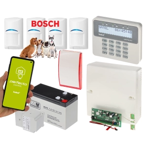 Kompletny zestaw alarmowy SATEL Perfecta 16 na 4 czujki Bosch