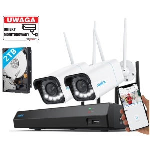 Mały zestaw kamer WiFi do rozbudowy Reolink 2x kamera W430 8Mpx ZOOM Smart Detekcja Mikrofon
