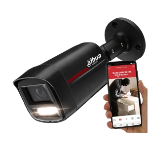 Kamera IP DAHUA IPC-HFW2849TL-S-LED-0280B-PRO-BLACK 8MPx WizSense WizColor SMD PLUS Mikrofon