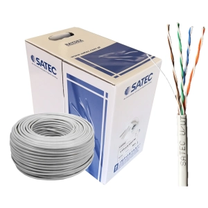 Skrętka przewód kabel wewnętrzny suchy SATEC Raydex UTP kat.5E (skrętka 4x2xAWG24) 305m Biały