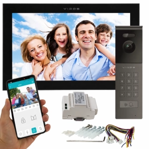 Wideodomofon WIFI Vidos X M14B-X + S12D FullHD Android Podczerwień MicroSD