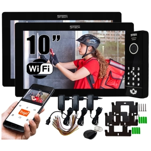 Wideodomofon WIFI 5tech 2xVerus(B) 10" 84207 FullHD Telefon Podczerwień MicroSD
