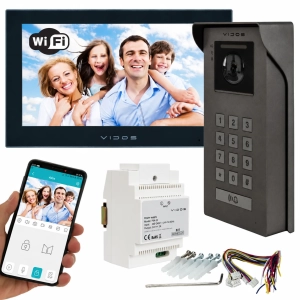 Wideodomofon 2IP 2 żyłowy Vidos M205B-X + S200 Android Podczerwień MicroSD