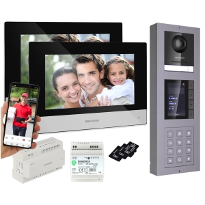 Modułowy Wideodomofon Hikvision 2-żyłowy STACJA NATYNKOWA z KAMERĄ 2Mpx Podświetlanym SZYFRATOREM i WYŚWIETLACZEM LOKATORÓW