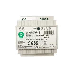 Zasilacz 15V 60W 4A na szynę DIN IP20