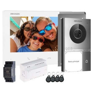 Zestaw wideodomofonowy DS-KIS705EY Hikvision - 2 żyłowy na Furtkę i Bramę