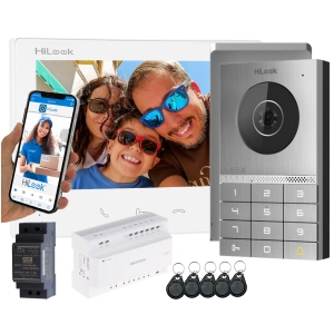 Zestaw wideodomofonowy HD-VIS-02-K-W HiLook by Hikvision - 2 żyłowy Czytnik, szyfrator, Aplikacja na Furtkę i Bramę