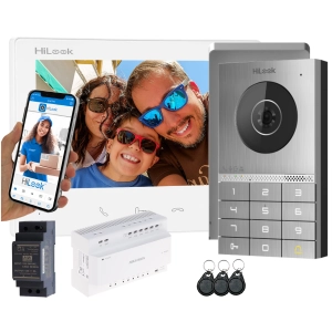 Zestaw wideodomofonowy HD-VIS-02-K-W HiLook by Hikvision - 2 żyłowy Czytnik, szyfrator, Aplikacja na Furtkę i Bramę