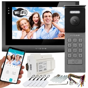 Wideodomofon 2IP 2 żyłowy Vidos M200B-X + S202 v2 Android Czytnik zblizeniowy MicroSD