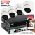 Zestaw monitoringu 4 kamery IP Dahua IPC-HDW3841EM-S-0280B-S2 8MPX WizSense AI SSA MicroSD Mikrofon
