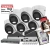 System monitoringu IP 6x kamera kopułowa IP HIKVISION DS-2CD1383G2-LIUF 8MPx Oświetlacz Dualz rejestratorem DS-7608NXI-K1 Acusense POE 4TB