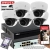 Zestaw monitoringu firmy 5 kamer Dahua IPC-HDBW2831E-S-0280B-S2 8MPx Analiza IVS Starlight