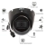 Czarna kamera IP DAHUA IPC-HDW1530T-0280B-S6-BLACK 5MPx IR30 Mikrofon