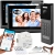 Wideodomofon 2IP 2 żyłowy Vidos z dwoma monitorami M200B-X + stacja S202v2 Android Podczerwień MicroSD