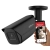 Czarna kamera IP Dahua IPC-HFW2541E-S-0280B-BLACK 5MPx Wizsense StarLight Analityka IVS IR30 MicroSD Audio