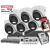 System monitoringu na 6 kamer IP (podbitka) HIKVISION DS-2CD1343G2-LIUF/SL 4MP z rejestratorem Acusense Aktywne odstraszanie 4TB