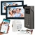 Wideodomofon Vidos 2IP 2 żyłowy na dwa monitory M205B-X + stacja S200 Android Podczerwień MicroSD
