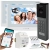 Wideodomofon 2IP 2 żyłowy Vidos z dwoma monitorami M200W-X + stacja S202 v2 Android Podczerwień MicroSD