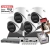 Zestaw monitoringu domu 4x kopułowe kamery IP Hikvision DS-2CD1367G3-LIU 6Mpx ColorVu, Smart Hybrid Light, Detekcja ruchu MD 3.0